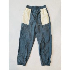 Women's NWT $74 Fabletics Small Pants Kickback Two-Tone Track Pant Storm Cloud